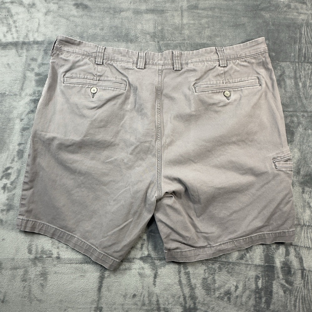 Duluth Trading Flex Ballroom Khaki Shorts Mens 40 Relaxed Fit Work Utility Gray - Picture 3 of 9